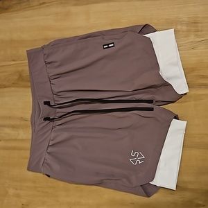 0865. TETRA-LITE™ 7” LINER SHORT - MOONSCAPE "CYBER"/WHITE